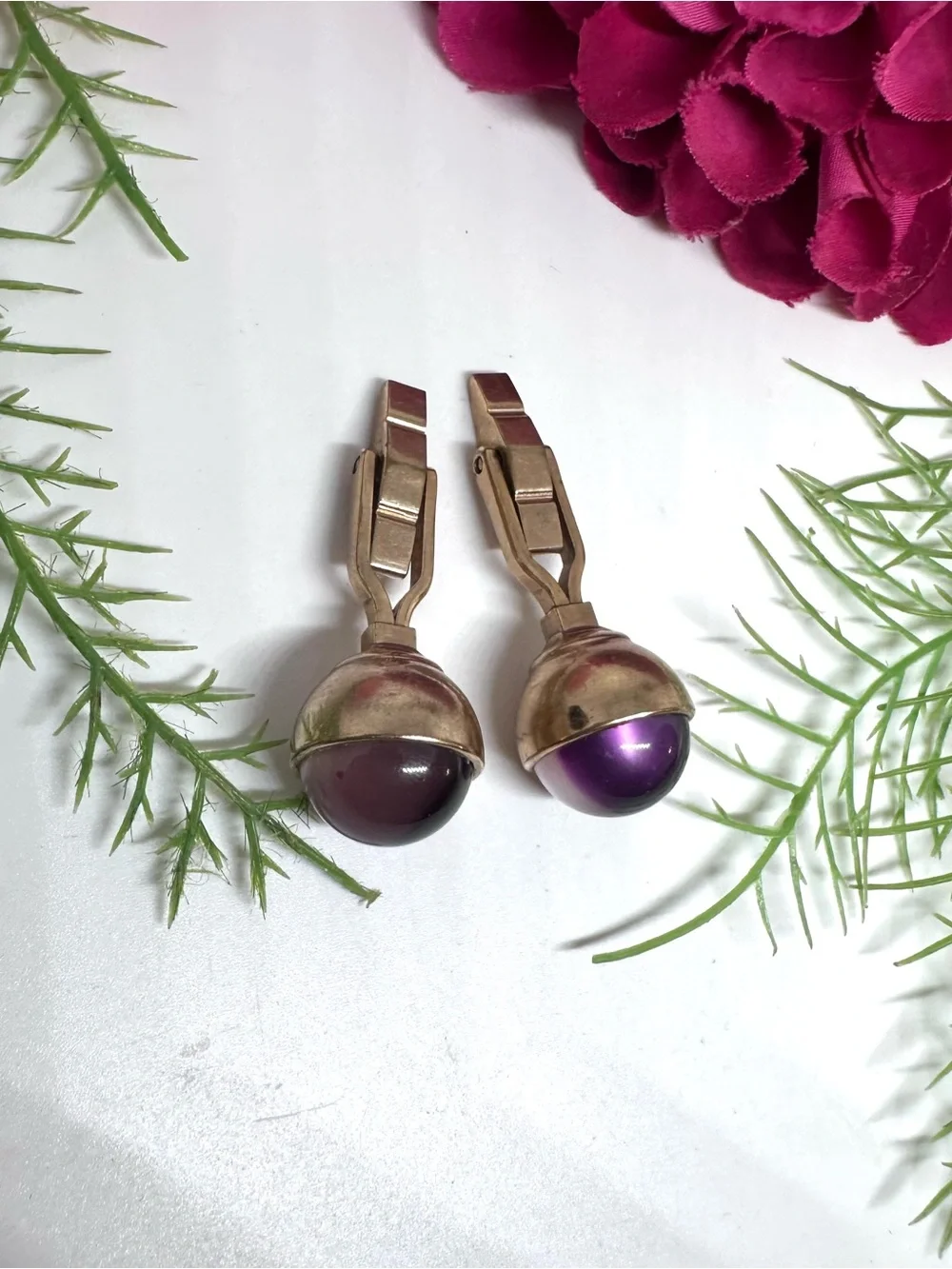 VINTAGE⚜️ KREISLER CRAFT Acrylic Cabochon Cuff Links